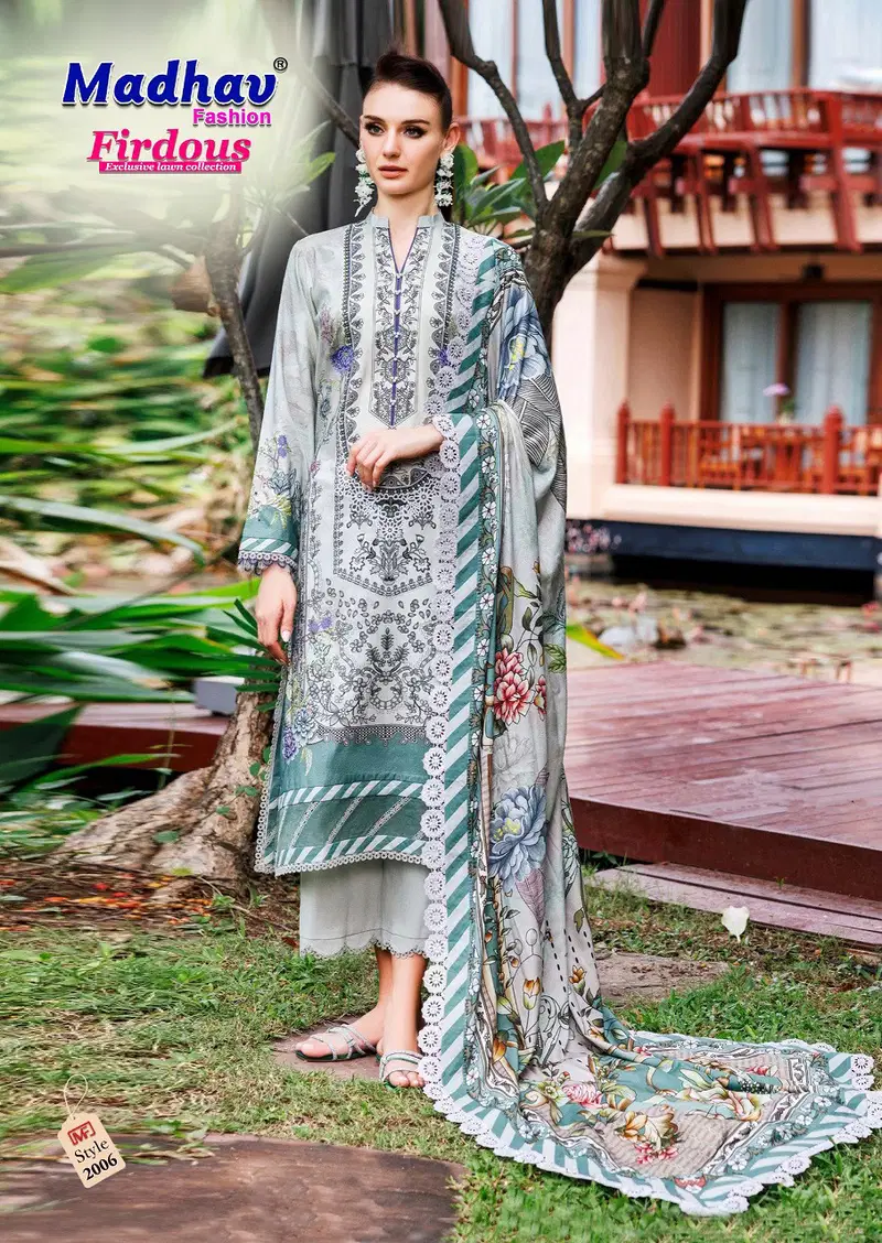 Firdous Vol 02 by Madhav Karachi Cotton Dress Material Collection